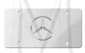 POLISHED S/S LICENSE PLATE